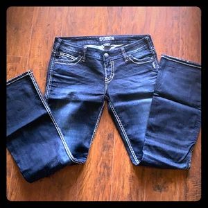 Silver jeans (like new)